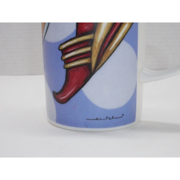 The Museum Co. Michelle Broussard Porcelain Coffee Cup Mug "Shoe are the one!" - Picture 4 of 10